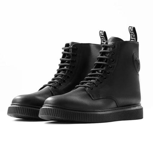 Image de VERSACE Medusa Logo High-Top Boots - BLKBLK