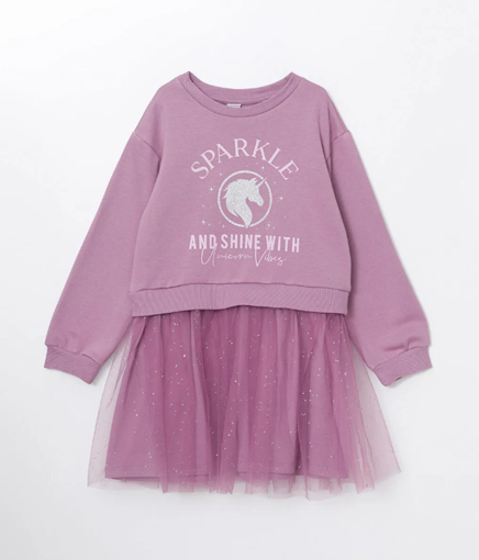 Image de Crew Neck Girls Dress