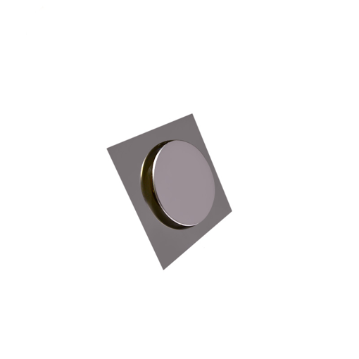 Image de Strainer for shower tray touch 10x10 cm chrome