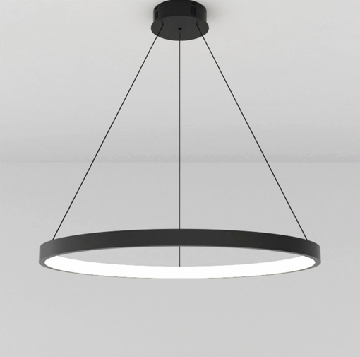 Image de Circlet 1 Light Black Chandelier