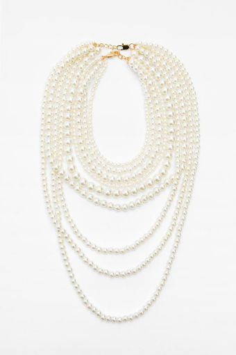 Image de MULTI-STRAND NECKLACE WITH FAUX PEARLS