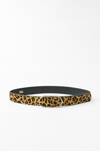 Image de ANIMAL PRINT LEATHER BELT