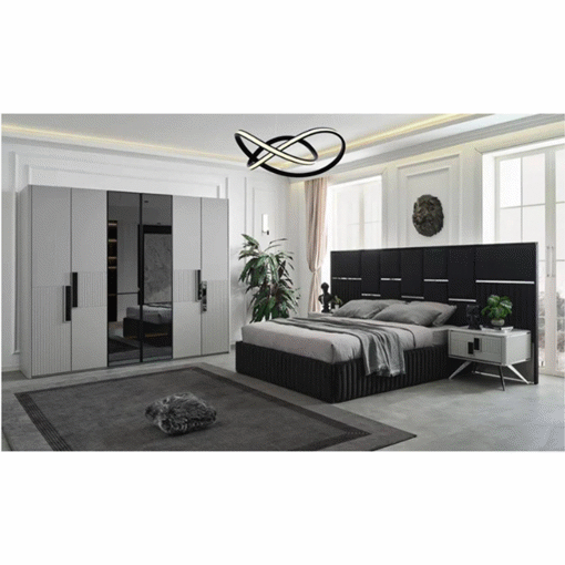 Image de Modern bedroom made of high quality natural plywood