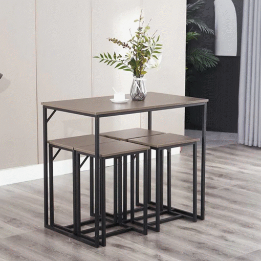 Image de Dining table with 4 chairs