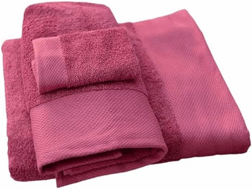 Image de More Cottons More Cottons Diamond Towel Size 90x150 Cm - Dark Rose